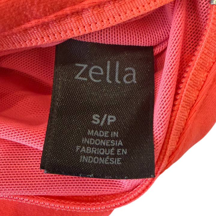 Zella Coral Ruched Zip-Up Athleisure Sporty Active Wear Long Sleeve Jacket Size S/P