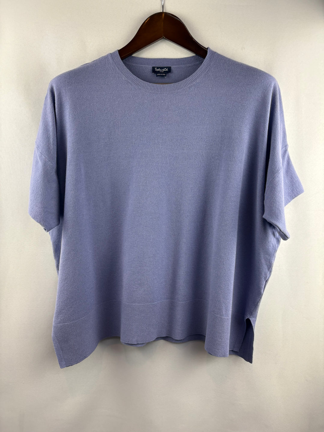 Women’s Splendid Small Periwinkle Short Sleeve Crewneck