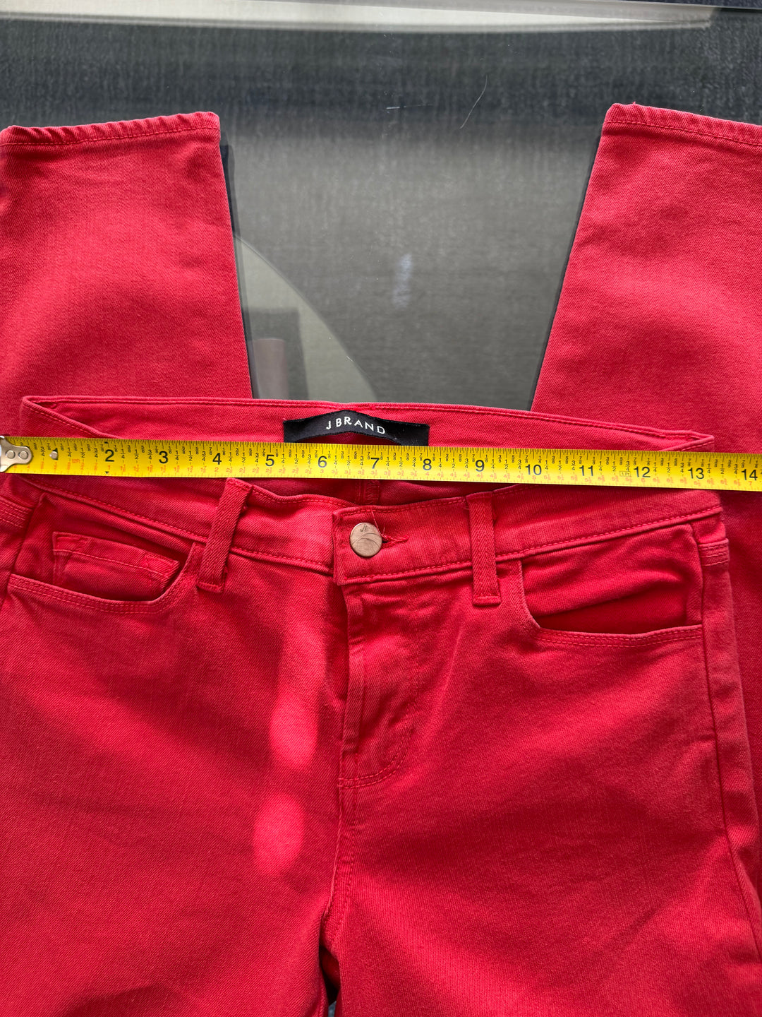 J Brand Red Skinny Jeans Size 26