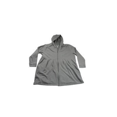 Women's Anthony Richards Grey Cotton&Polyester Blend Full Zip Hoodie - Size 3X
