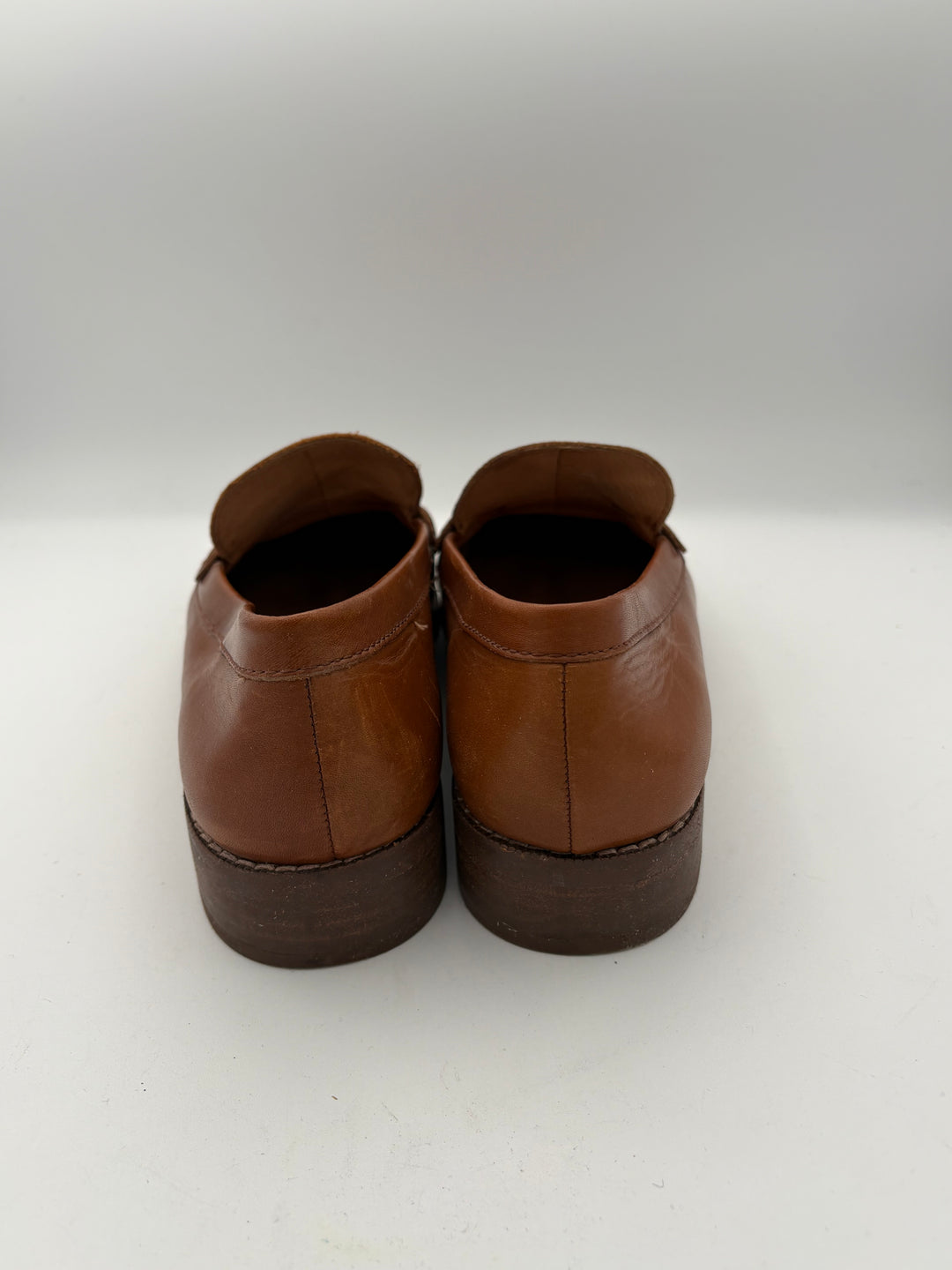 Women’s Madewell Size 8 Orangish Brown Leather Loafers