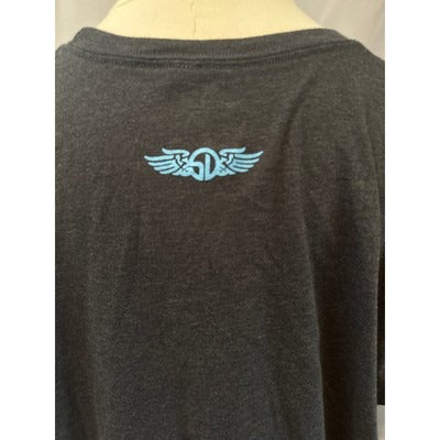 Straight Down Charcoal Graphic T-Shirt L