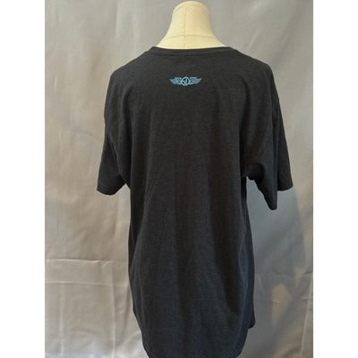 Straight Down Charcoal Graphic T-Shirt L