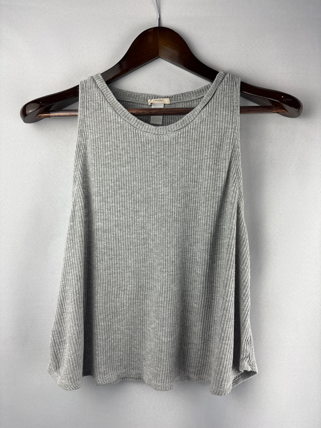 Women’s Eberjey Small Light Gray Ribbed Tank Top