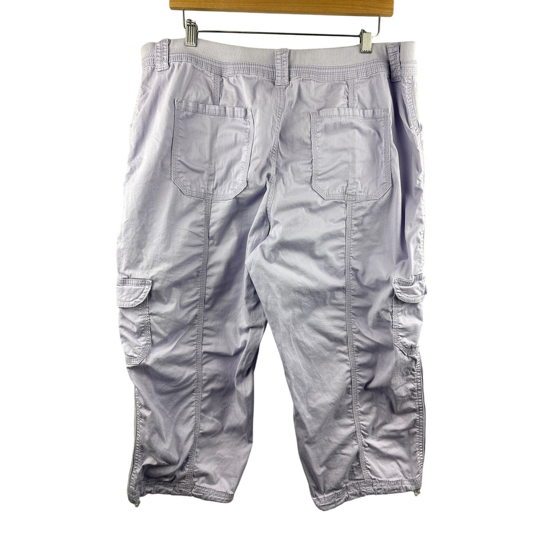 Women’s Style & Co Size 16 Lilac Cargo Capris
