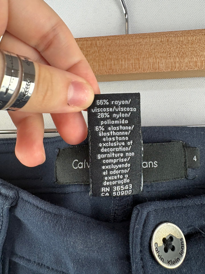 Women’s Calvin Klein Size 4 Navy Lowrise Jeggings