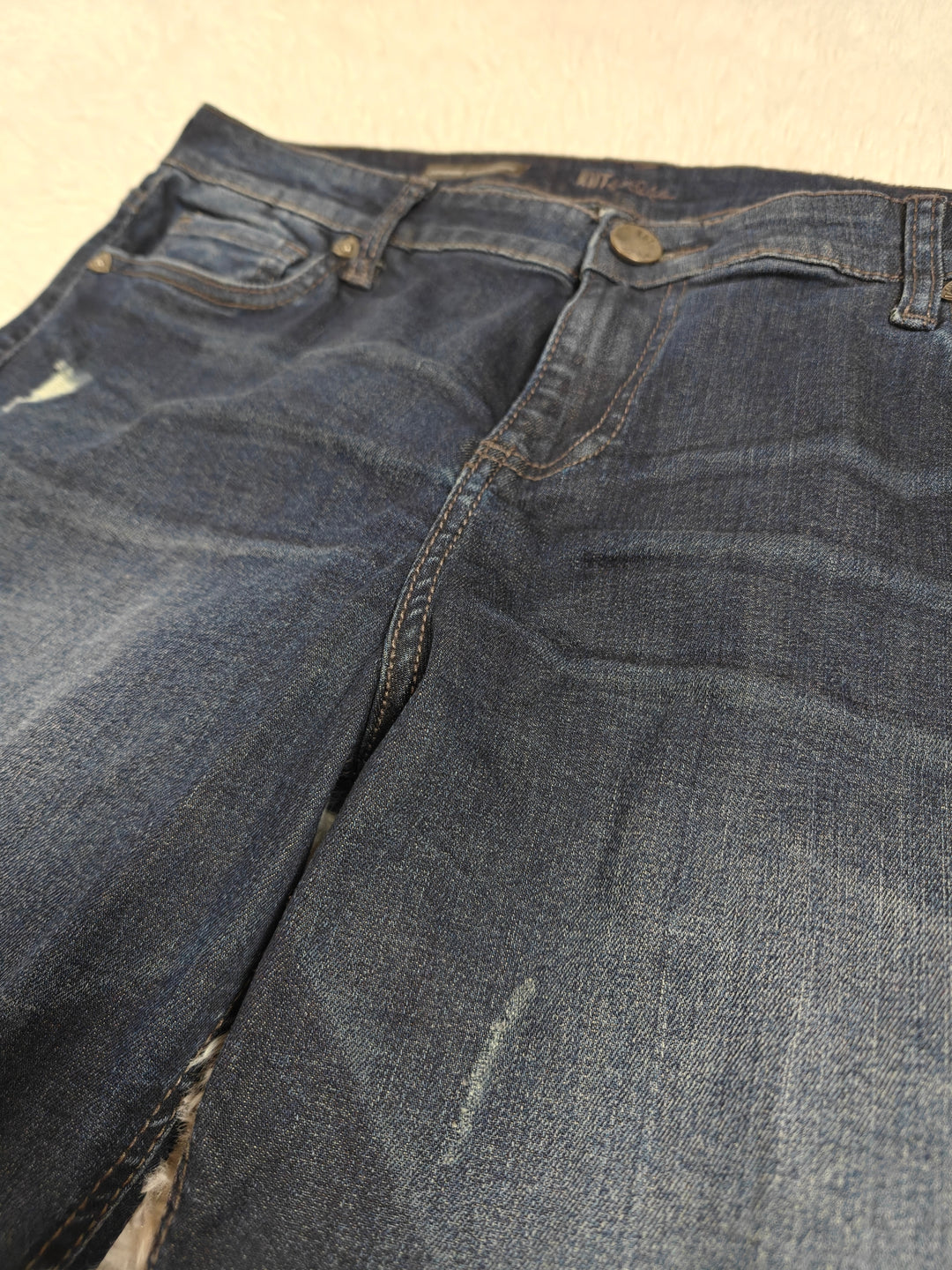 Kut From The Kloth Catherine Slouchy Boyfriend Jeans Size 14 Dark Blue