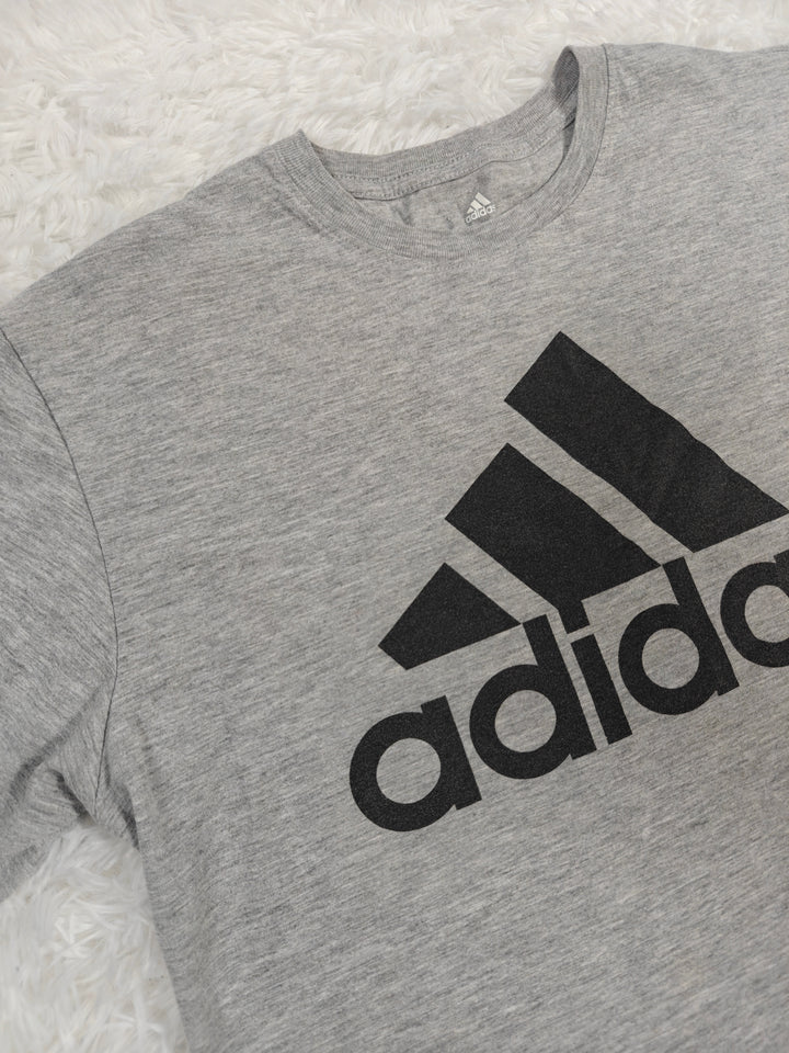 Mens Adidas Golf Graphic T-Shirt Gray Black Logo Size L
