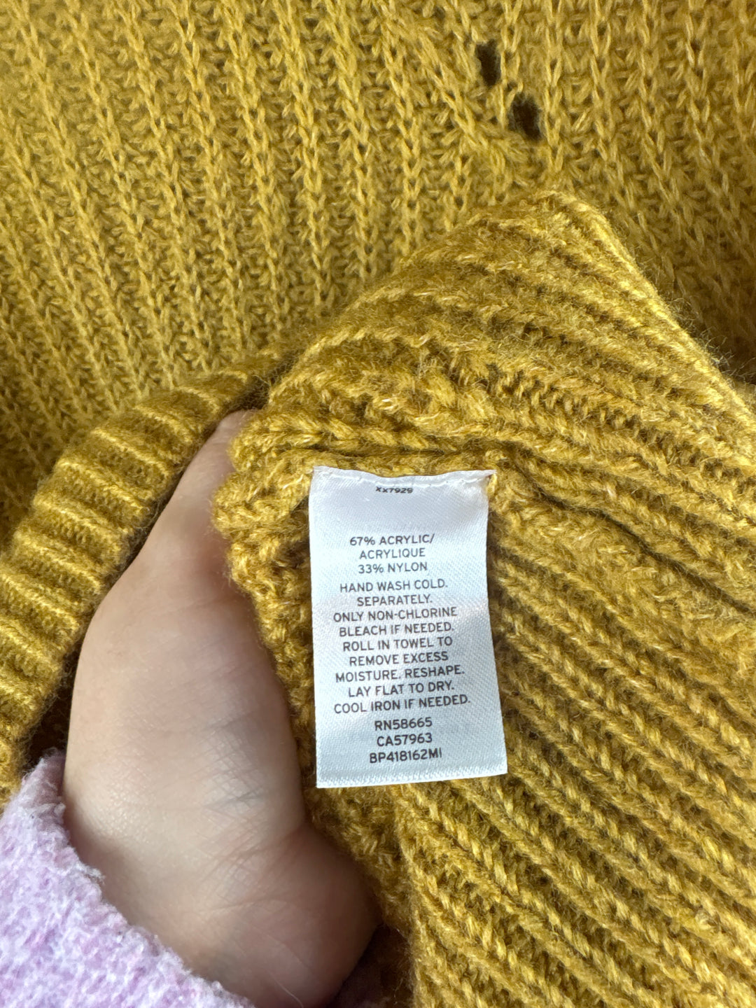 Women’s BP. Large Mustard Yellow Crewneck Sweater