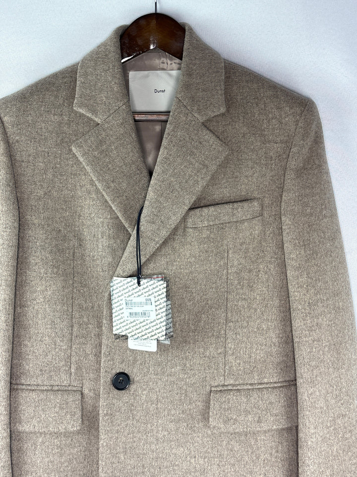 Unisex Dunst Small Oatmeal Beige Layered Wool Blazer