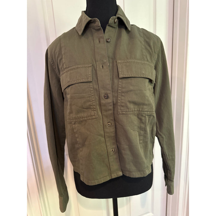 Madewell Women’s Olive Green Denim Jacket Sz XS