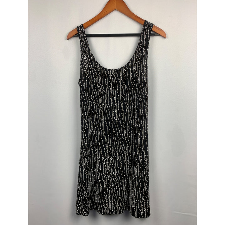 All That Jazz Black & Ivory Sleeveless Dress M