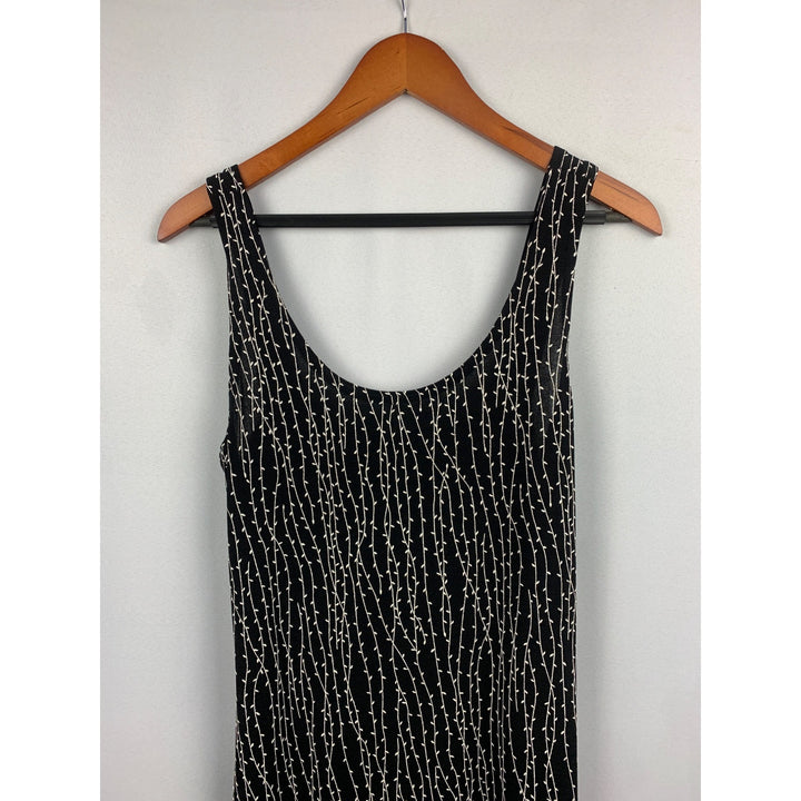 All That Jazz Black & Ivory Sleeveless Dress M
