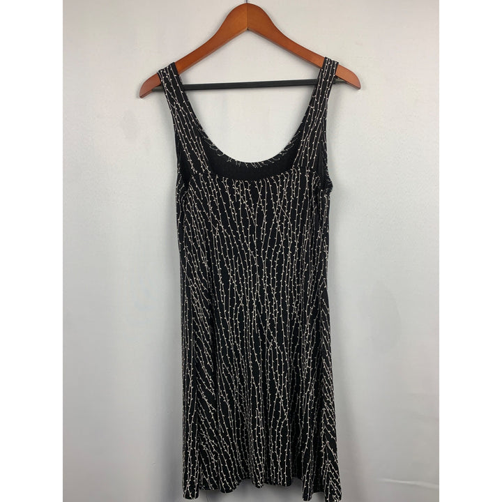 All That Jazz Black & Ivory Sleeveless Dress M