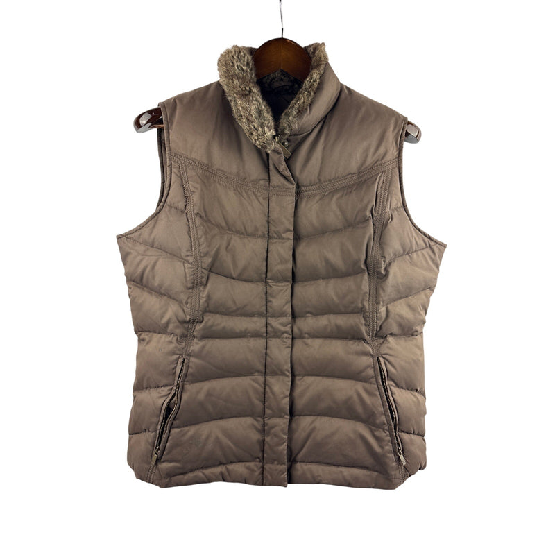 Women’s Eddie Bauer Large Brown Puffer Vest