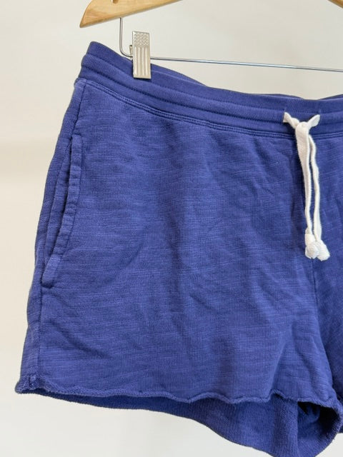 J.Crew Vintage Fleece Drawstring Shorts Blue SzL