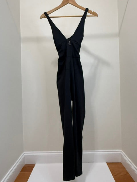 Savage X Fenty Hotline Jumpsuit Black Pink Stripe SzL(12-14)