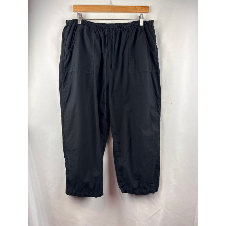 Women’s Fresh Produce Size 16 Black Drawstring Capri Pants