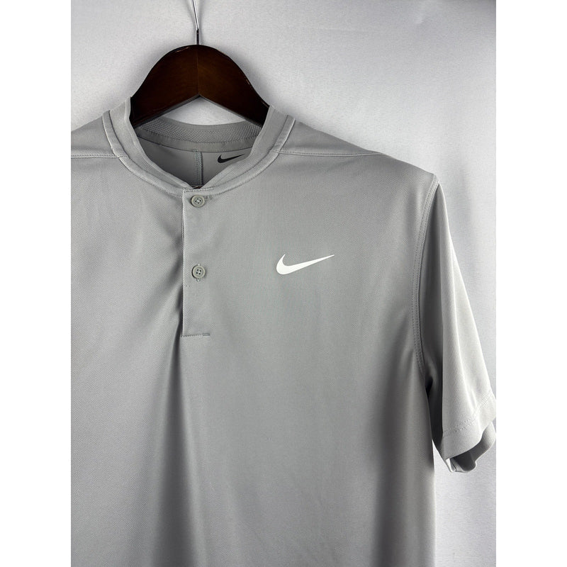 Men’s Nike Medium Gray 3/4 Button Dri-Fit Shirt
