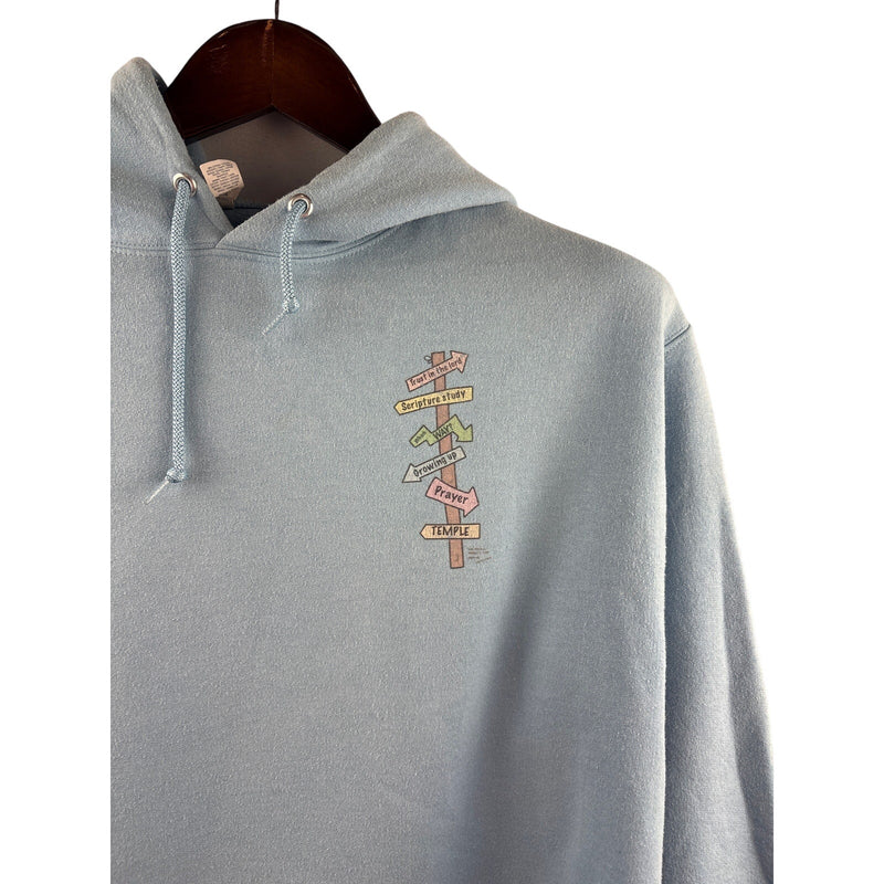 Women’s Jerzees Medium Sky Blue Inspirational Hoodie