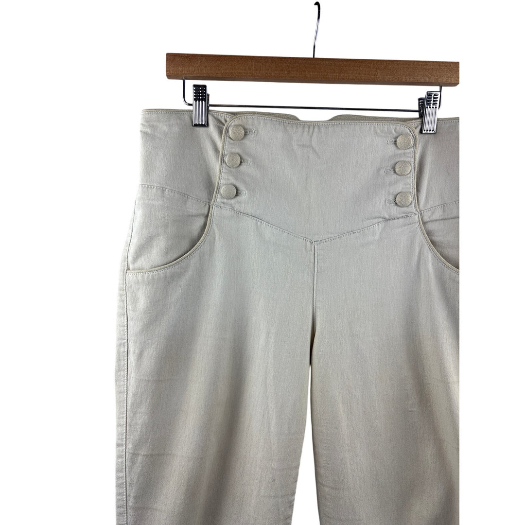 Women’s Armani Exchange Size 14 Cream Capris