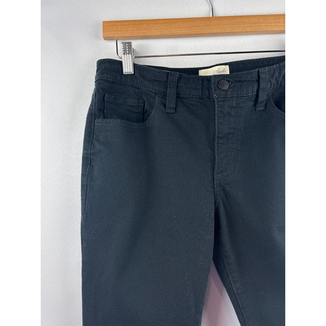 Women’s Universal Thread Size 10 Black Mid-Rise Skinny Jeans