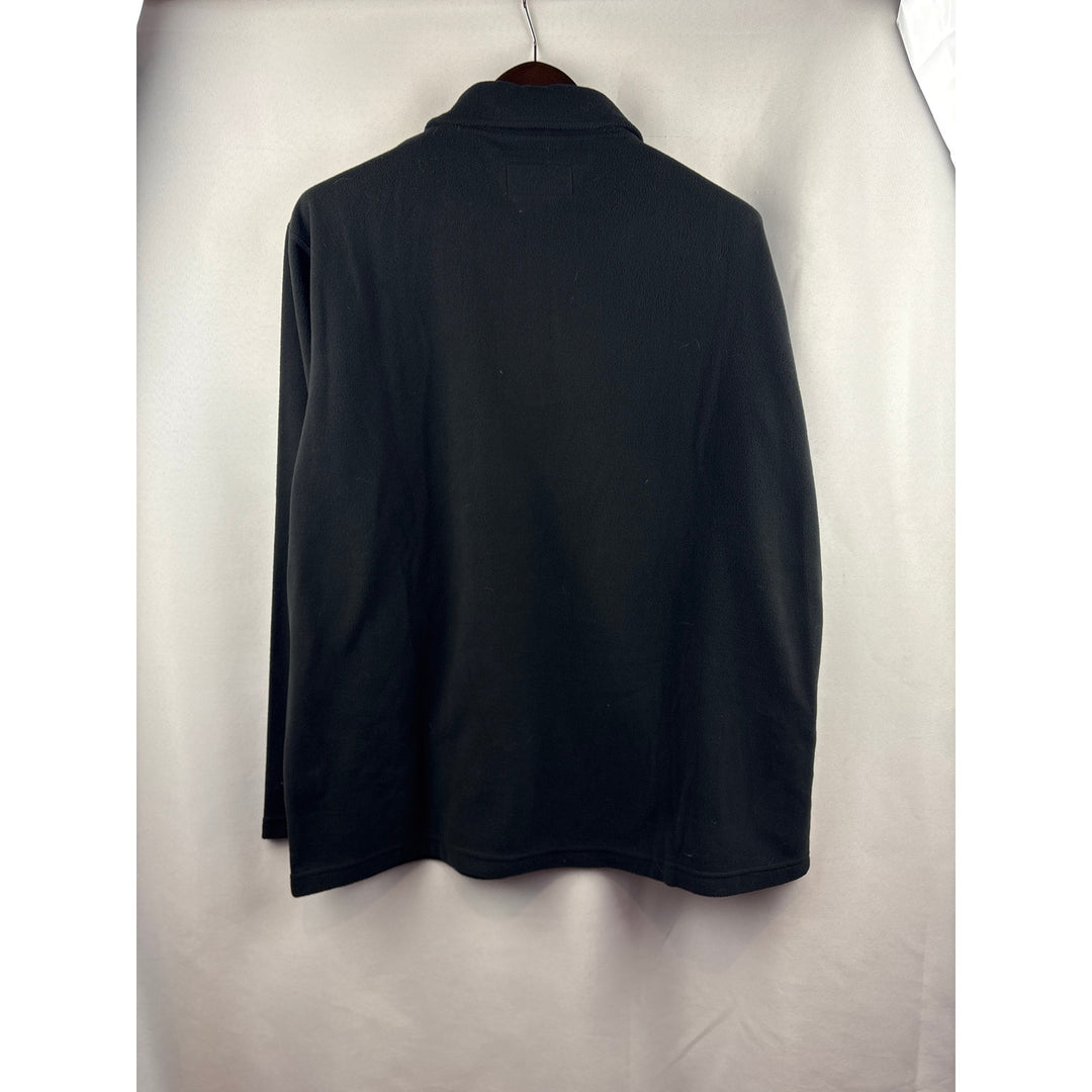 Men’s American Essentials XL Black Fleece 3/4 Zip Pullover