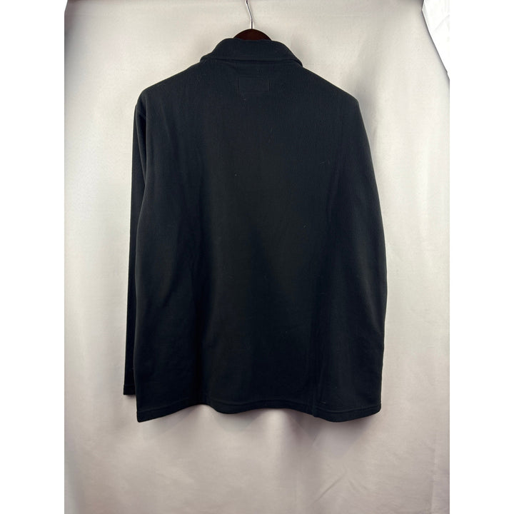 Men’s American Essentials XL Black Fleece 3/4 Zip Pullover