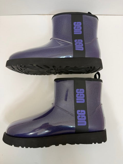 UGG Classic Clear Mini Waterproof Boots Violet Purple Sz10