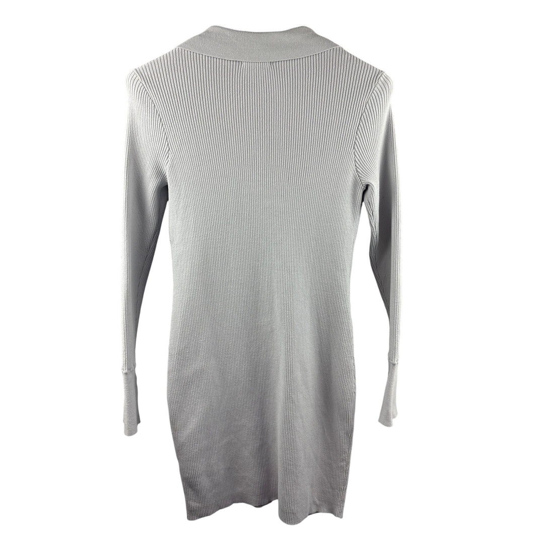 Women’s Open Edit Large Light Gray Long Sleeve Bodycon Dress