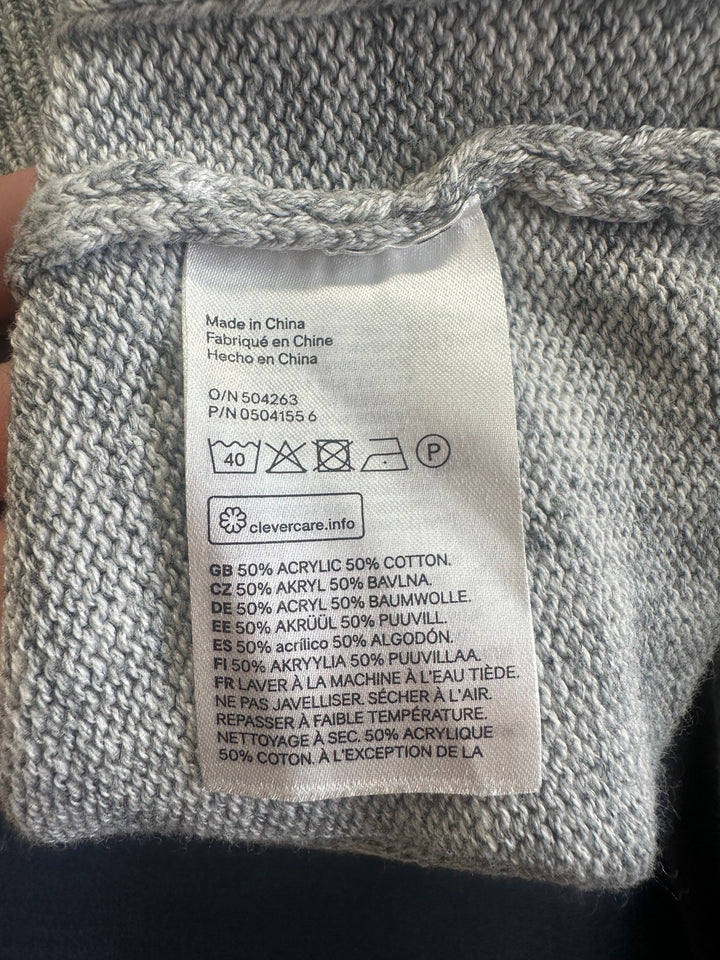 H&amp;M Women’s Cable Knit Crewneck Sweater Gray XS