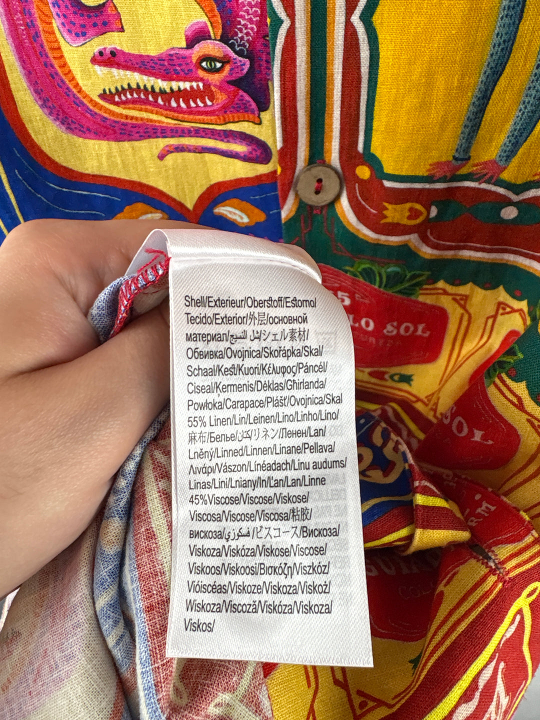 Women’s Farm Anthropologie Medium Multicolor Pattern Dress