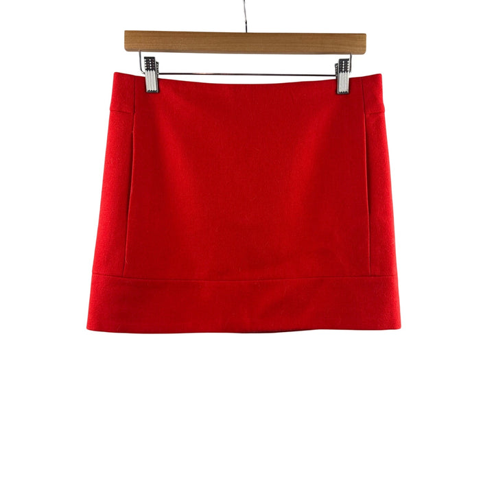 Women’s J.Crew Size 4 Bright Reddish Orange Tweed Mini Skirt