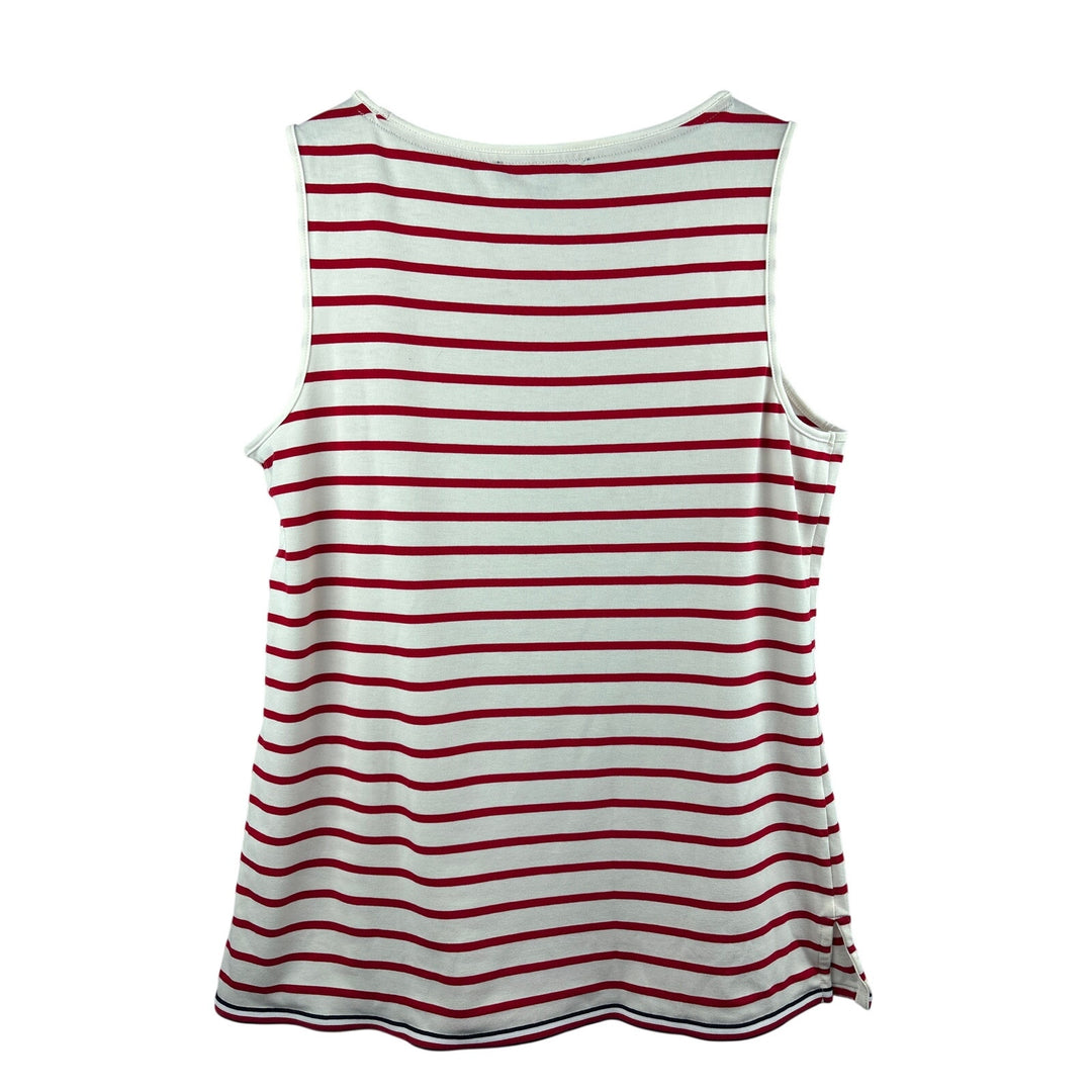Women’s Tommy Hilfiger Medium White & Red Striped Tank