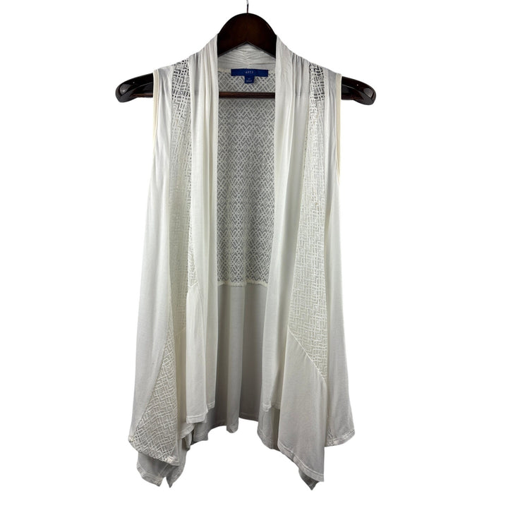 Women’s Apt. 9 White Vest w/ Lace Detailing