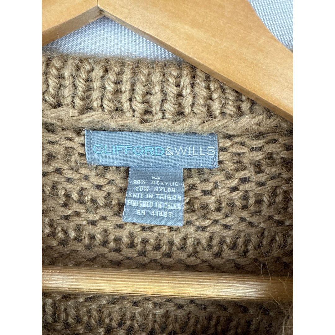 Clifford & Wills Womens Knit Sweater Medium Acrylic & Nylon Beige