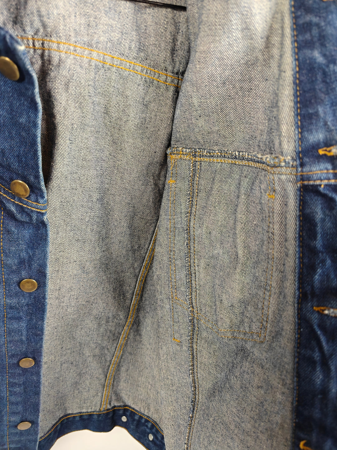 Harbour Weathercaster Denim Trucker Jacket Blue Vintage Size L