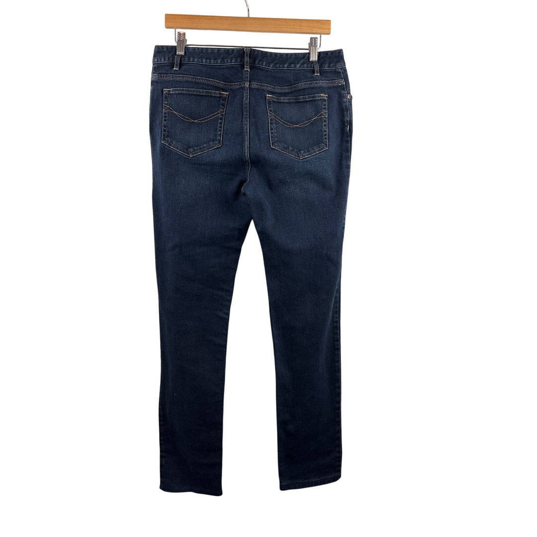 Women’s J.Jill Size 10 Dark Wash Blue Skinny Jeans