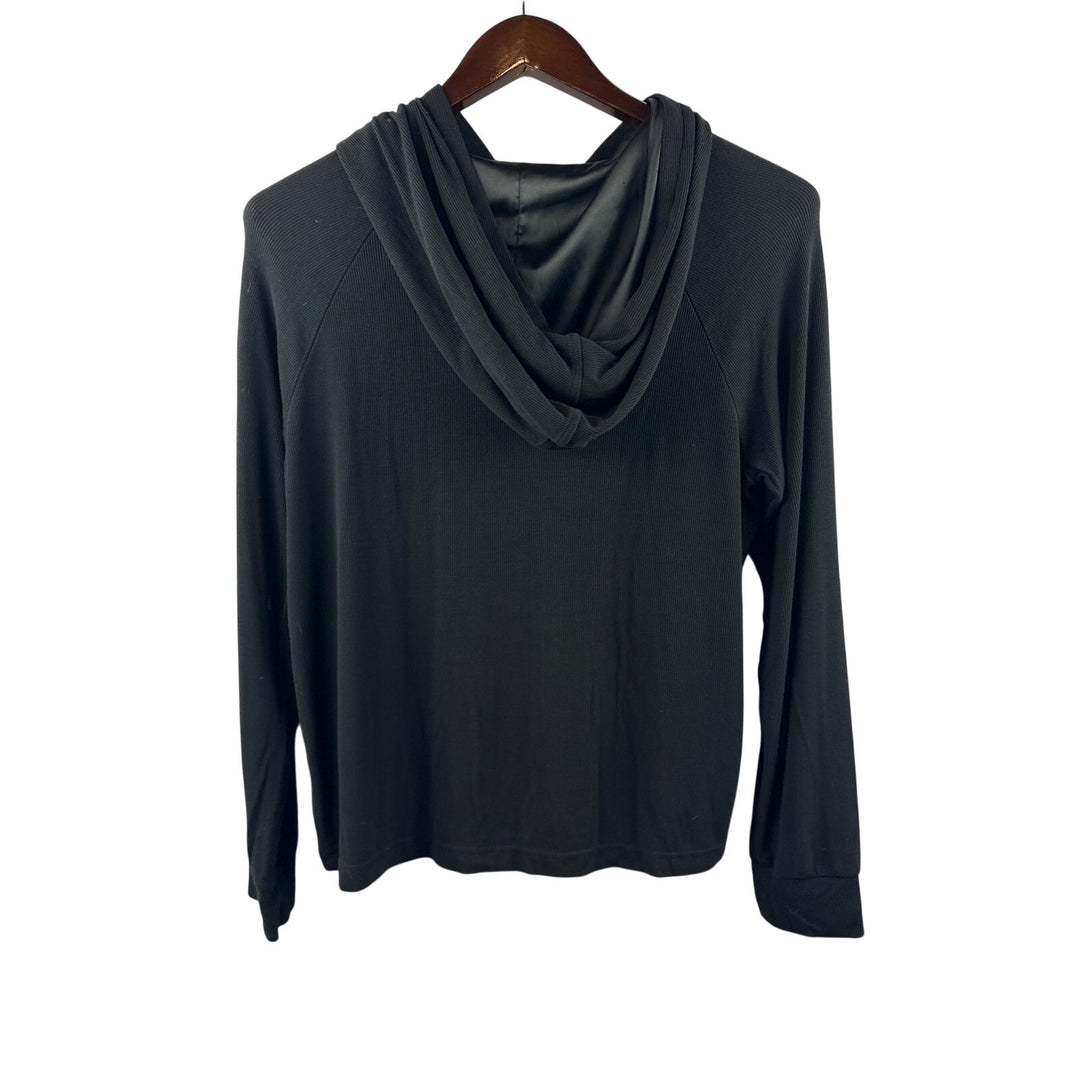 Women’s Cozy Earth Small Black Hoodie w/ Silk Drawstrings