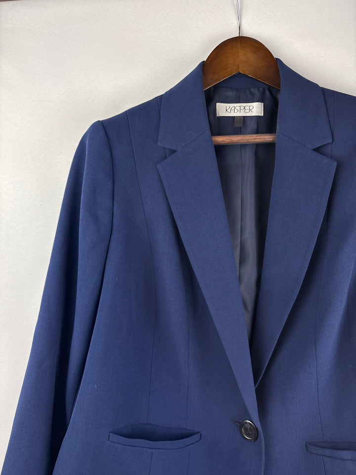 Women’s Kasper Size 14W Navy Blue Blazer