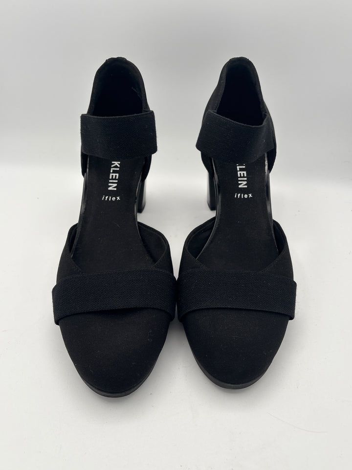 Women’s Anne Klein Size 10 Black Faux Suede Block Heels