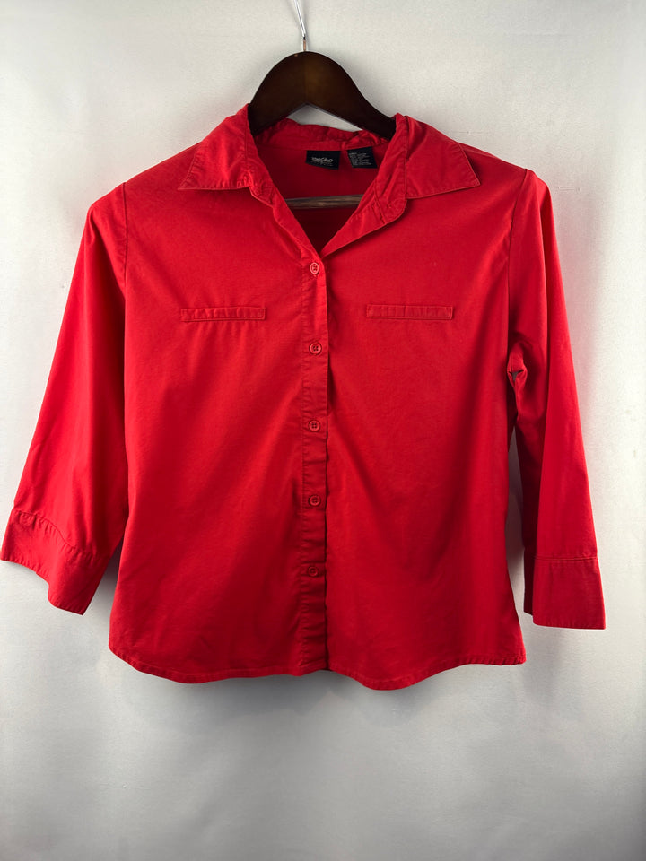 Women’s Mossimo Medium Bright Red Button Up