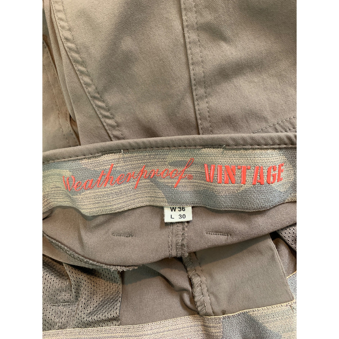 Weatherproof Vintage Regular Fit Mens 36x30 Nylon/Spandex Pants In Olive Green