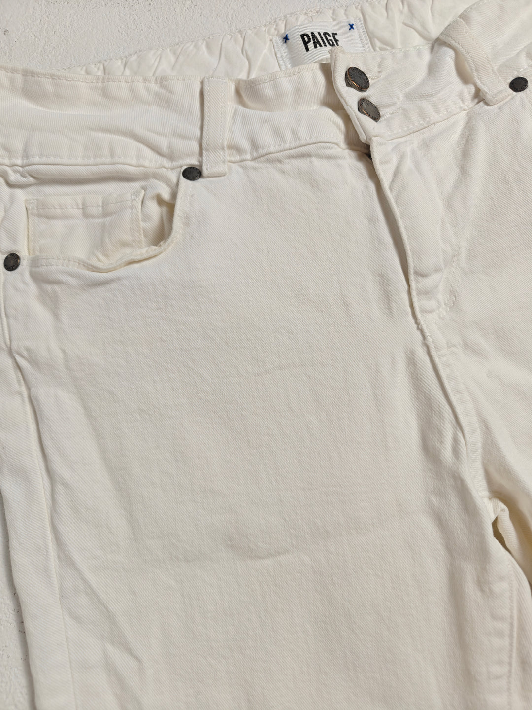 Women PAIGE Straight Leg Jeans White Size 31