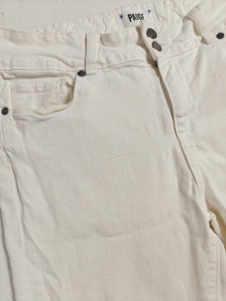 Women PAIGE Straight Leg Jeans White Size 31