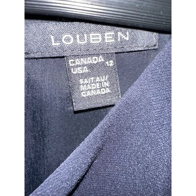 Louben Sleeveless Professional Dress Navy Blue Size 12