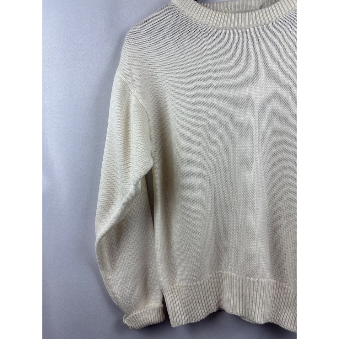 Alicia White Acrylic Sweater  Medium Size