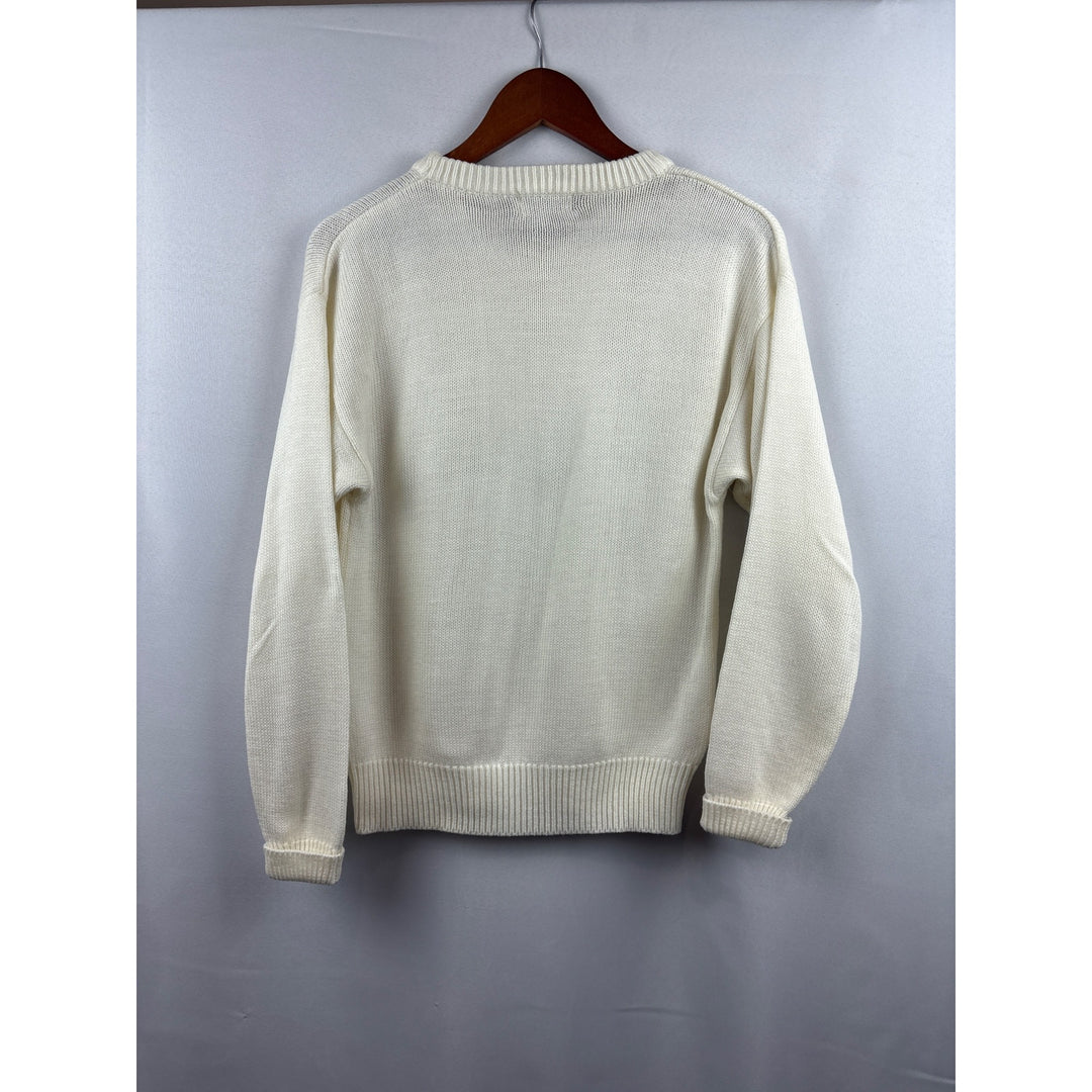 Alicia White Acrylic Sweater  Medium Size