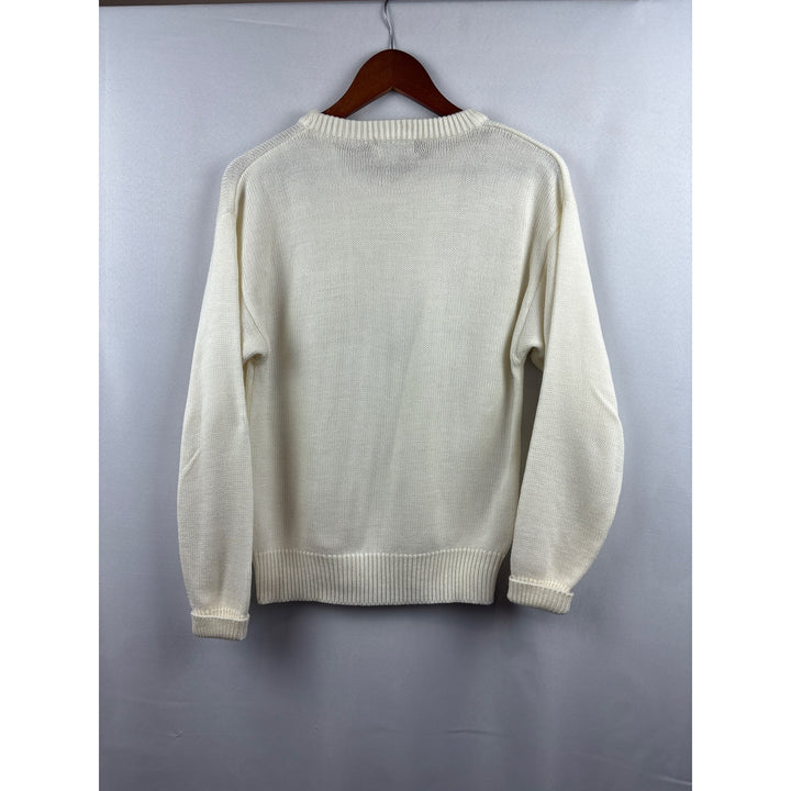 Alicia White Acrylic Sweater  Medium Size