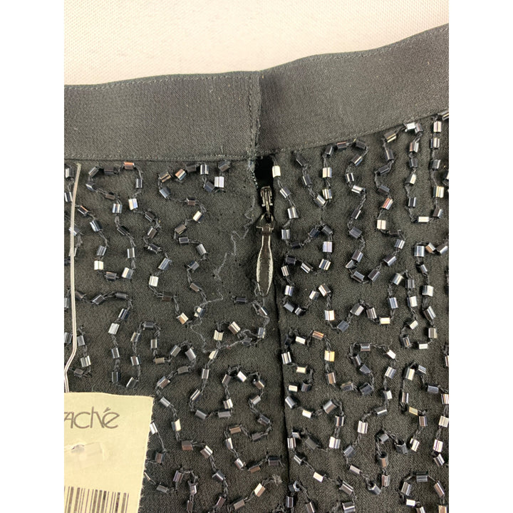 Women’s NWT Caché Black Beaded Skirt Size 6